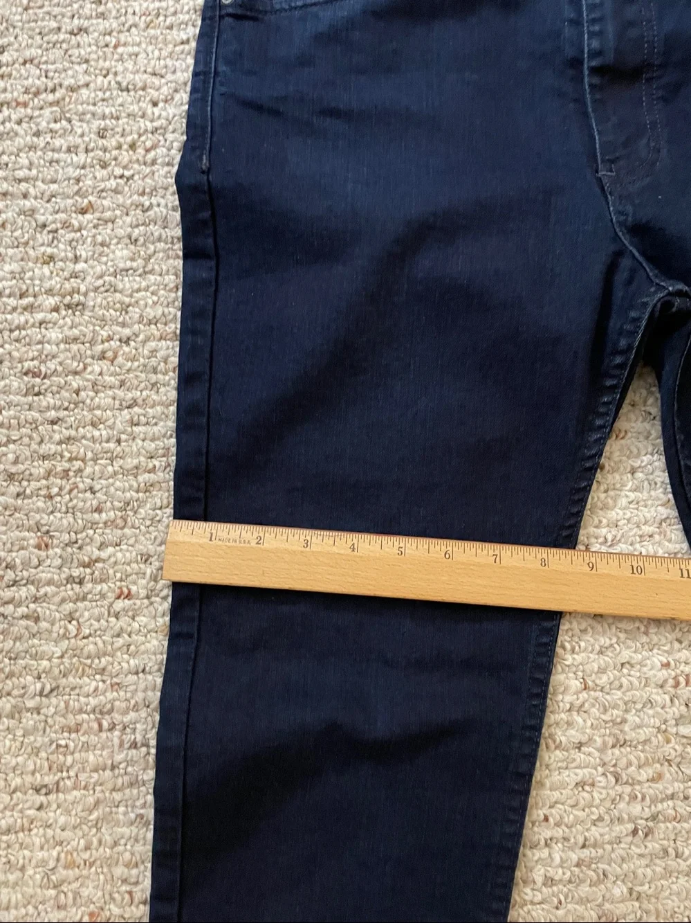 Herencia Argentina men’s designer jeans, dark blue, straight leg, 34 x 30